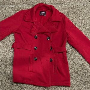 Ciso Women's Vibrant Red Peacoat please